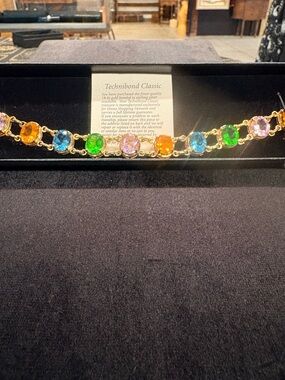 Technibond Gold-Bonded 925 Multi-stone Bracelet